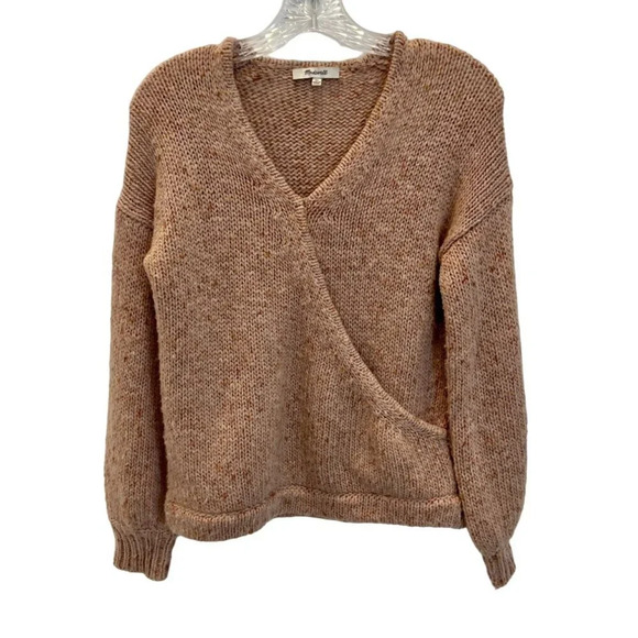 Madewell Beresford Wrap-Front Pullover Sweater - M - Picture 3 of 6